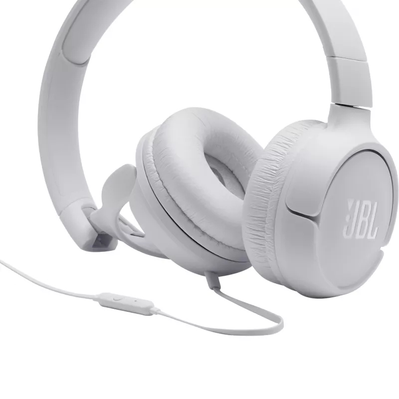 Ausinės JBL Tune 500 BALTA, laidinės, 20-20000 Hz, Muzika, 148 g