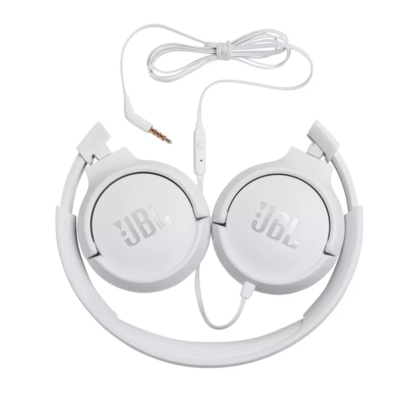 Ausinės JBL Tune 500 BALTA, laidinės, 20-20000 Hz, Muzika, 148 g