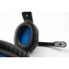 Steelplay HP41 ausinės su laidu, galvos lankeliu, žaidimams, juoda, mėlyna