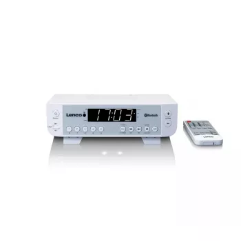 Laikrodinis radijo imtuvas Lenco KCR-100 (baltas)