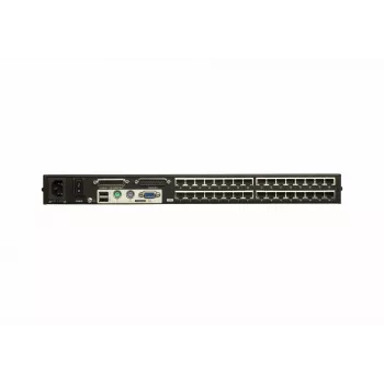 ATEN 32 prievadų Cat 5e/6 KVM jungiklis, 1920 x 1200 pikselių, Ethernet LAN, Full HD, montavimas į stovą, 4,8 W, 1U