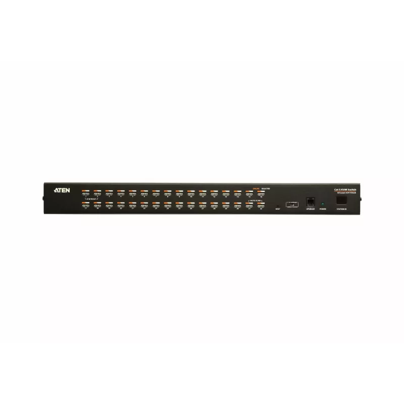 ATEN 32 prievadų Cat 5e/6 KVM jungiklis, 1920 x 1200 pikselių, Ethernet LAN, Full HD, montavimas į stovą, 4,8 W, 1U