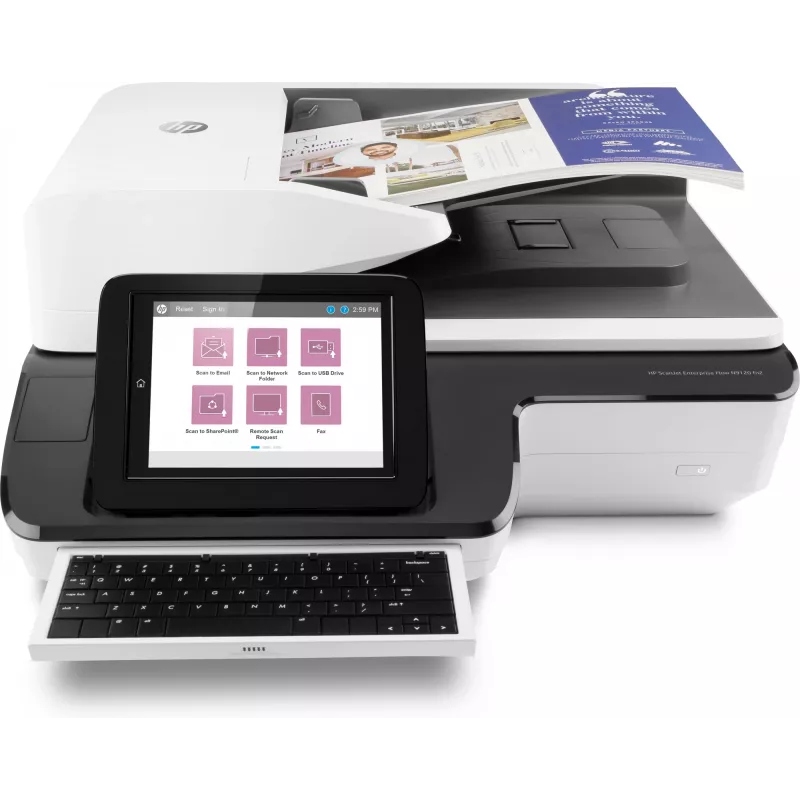 HP Scanjet Enterprise Flow N9120 fn2 plokščiasis ir ADF skaitytuvas 600 x 600 DPI A3 juodas, baltas