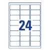 Lipnūs etikečių lapai Avery L6141-20 (480 vnt., 6,35 × 3,39 cm)