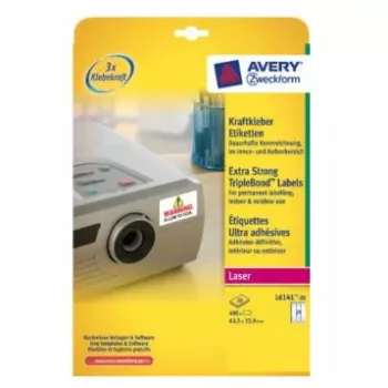 Lipnūs etikečių lapai Avery L6141-20 (480 vnt., 6,35 × 3,39 cm)