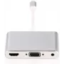 Microconnect LIGHT-HUB4 Lightning sąsajos šakotuvas 480 Mbit/s sidabrinis