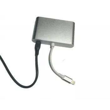 Microconnect LIGHT-HUB4 Lightning sąsajos šakotuvas 480 Mbit/s sidabrinis