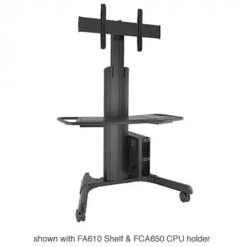 Chief MPAUB mobilus stovas ženklams 139,7 cm (55 col.) Juodas