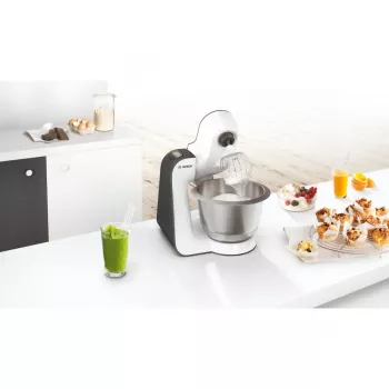 Bosch MUM5 Start Line universalus virtuvės kombainas 800 W 3,9 L oranžinis, sidabrinis, permatomas, baltas