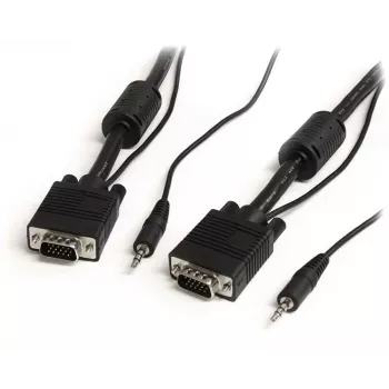 StarTech.com 5 m aukštos raiškos koaksialinis VGA monitoriaus kabelis su garsu HD15 M/M