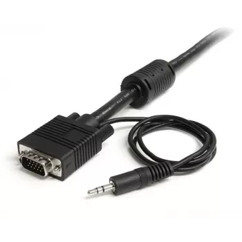 StarTech.com 5 m aukštos raiškos koaksialinis VGA monitoriaus kabelis su garsu HD15 M/M
