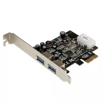 StarTech.com 2 prievadų PCI Express (PCIe) SuperSpeed USB 3.0 kortelės adapteris su UASP - LP4 maitinimu