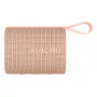 Nešiojamas stereofoninis garsiakalbis Xiaomi Sound Pocket rožinis – 5 W RMS, Bluetooth, 1000 mAh Li‑Jon baterija