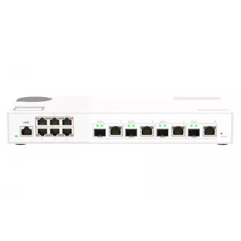 QNAP QSW-M2106-4C tinklo jungiklis, valdomas L2, 2.5G Ethernet (100/1000/2500), baltas