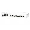 QNAP QSW-M2106-4C tinklo jungiklis, valdomas L2, 2.5G Ethernet (100/1000/2500), baltas