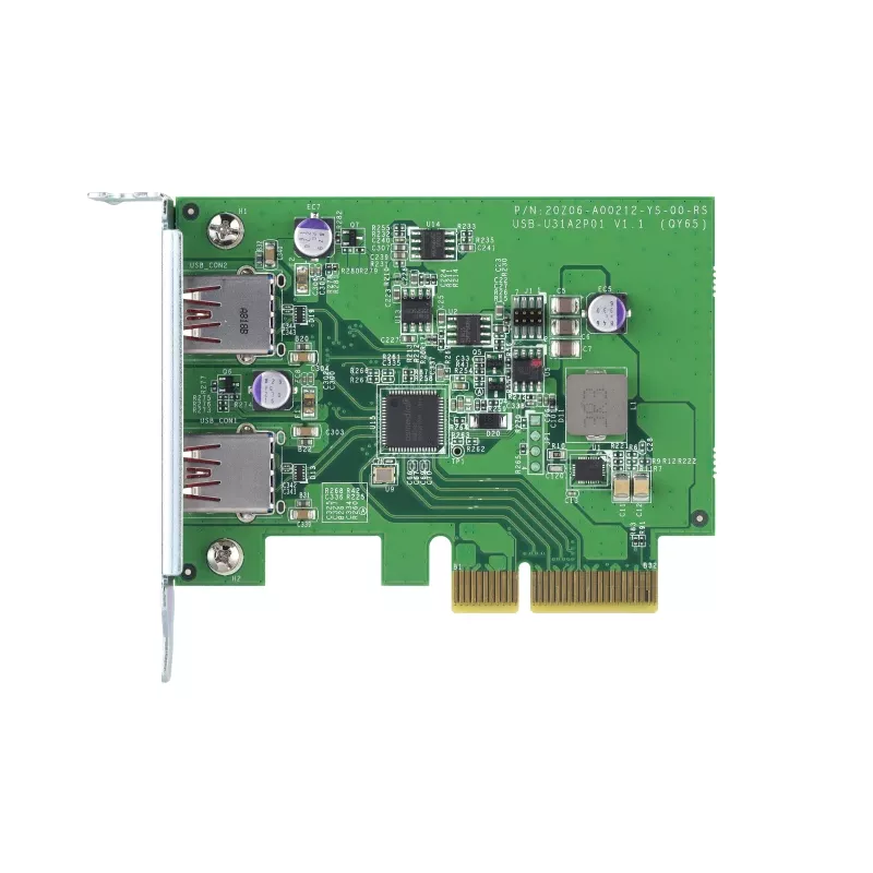 QNAP QXP-10G2U3A - USB 3.2 Gen 2 plėtotės kortelė, vidinė, 2 prievadai