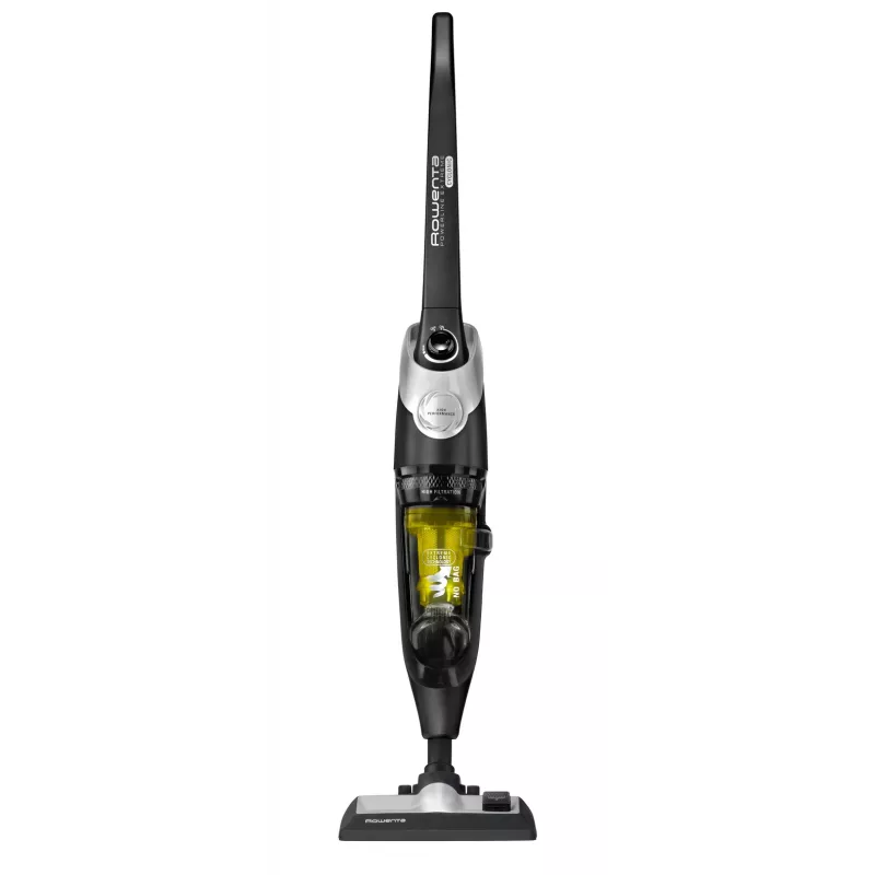 Rowenta RH8155 strypinis siurblys / elektrinis šluotražis AC Dry Cyclonic, be maišelio, 0,9 l, 750 W, juoda, sidabrinė, geltona