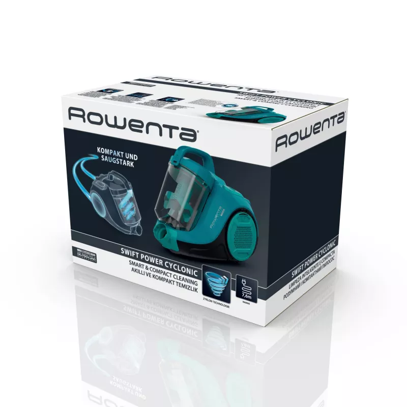 Rowenta Swift Power RO2932 1.2 L Cilindrinis dulkių siurblys be maišelio 750 W