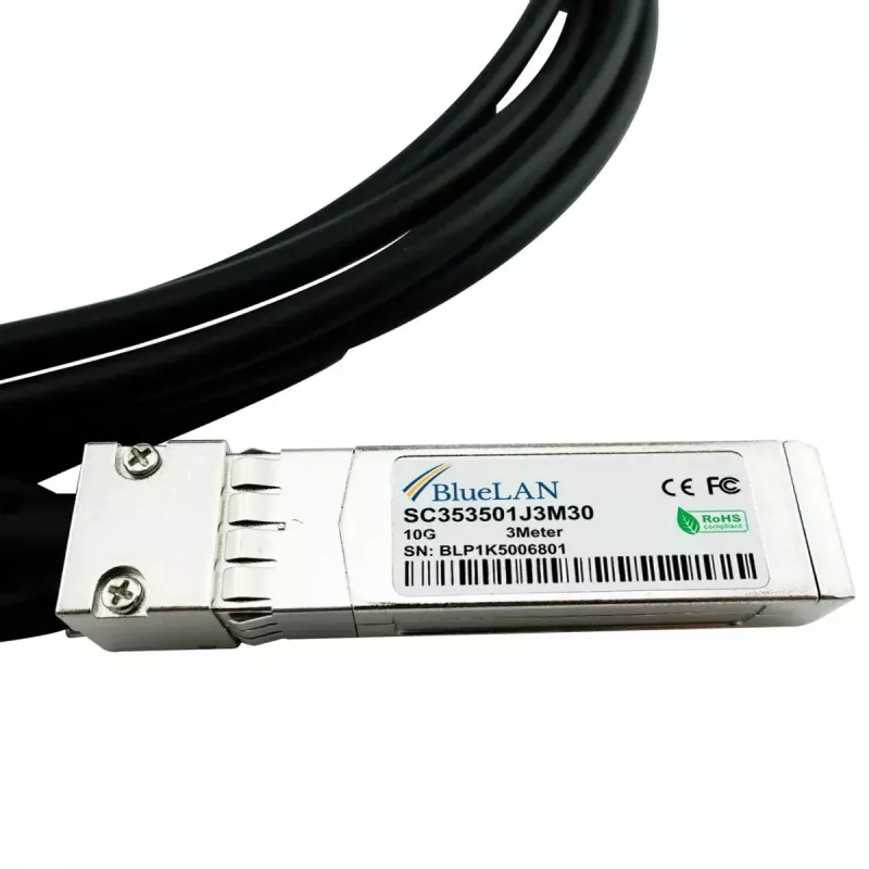InfiniBand / šviesolaidinis kabelis BlueOptics S+DA0001 1 m SFP+ Vyriškas / Vyriškas