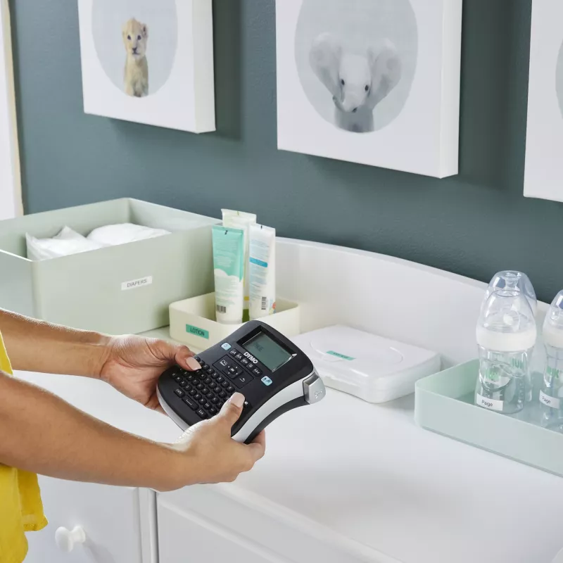 DYMO LabelManager 210D+ etikečių spausdintuvas, AZERTY klaviatūra, juodas/sidabrinis