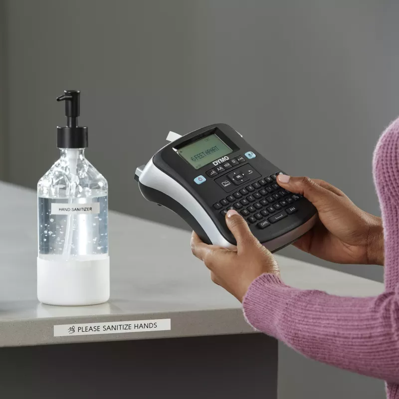 DYMO LabelManager 210D+ etikečių spausdintuvas, AZERTY klaviatūra, juodas/sidabrinis