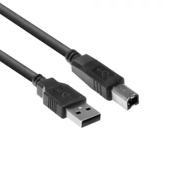 USB laidas ACT USB 2.0 A kištukas - USB B kištukas 0,50 m