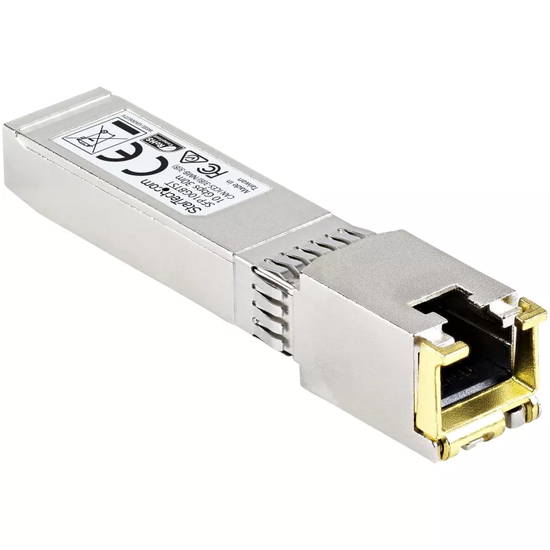 StarTech.com MSA suderinamas SFP+ siųstuvas-imtuvas - 10GBASE-T - SFP į RJ45 Cat6/Cat5e - 10GE Gigabit Ethernet SFP+ - RJ-45 30 m