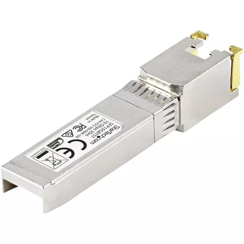 StarTech.com MSA suderinamas SFP+ siųstuvas-imtuvas - 10GBASE-T - SFP į RJ45 Cat6/Cat5e - 10GE Gigabit Ethernet SFP+ - RJ-45 30 m