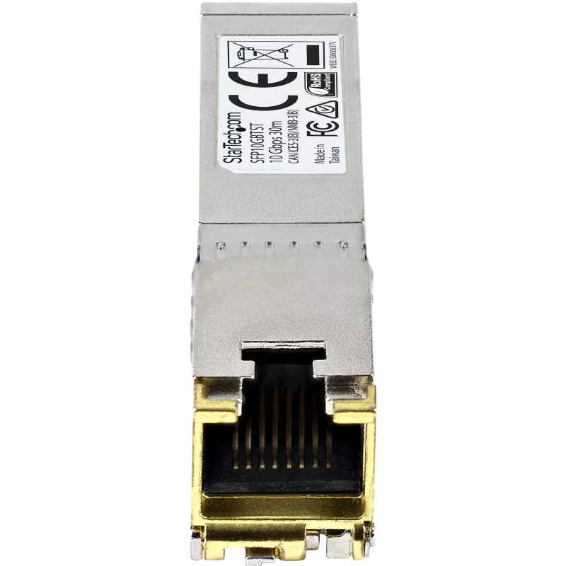 StarTech.com MSA suderinamas SFP+ siųstuvas-imtuvas - 10GBASE-T - SFP į RJ45 Cat6/Cat5e - 10GE Gigabit Ethernet SFP+ - RJ-45 30 m