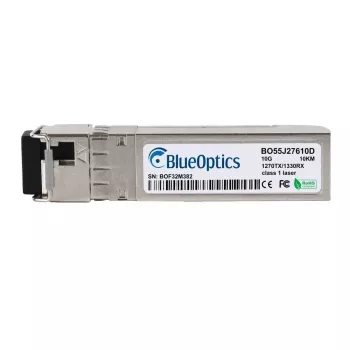 SFP+ šviesolaidinis siųstuvas-imtuvas BLUEOPTICS SFP10G-BX1270-BO, 10 Gbit/s, 3.3 V, metalinis korpusas