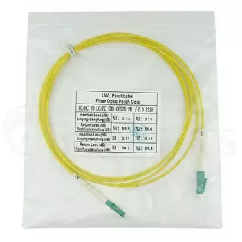 BlueOptics SFP2121BU3MM 3 m infragyslio šviesolaidinis kabelis LC/APC geltonas