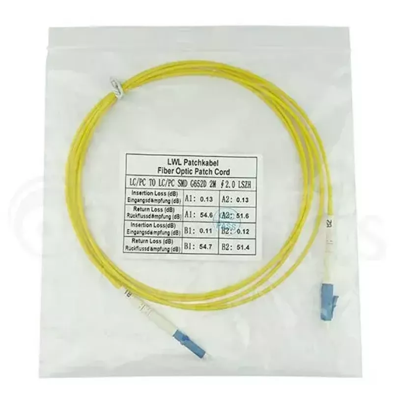 BlueOptics SFP2121BU50MK InfiniBand šviesolaidinis kabelis 50 m LC geltonas