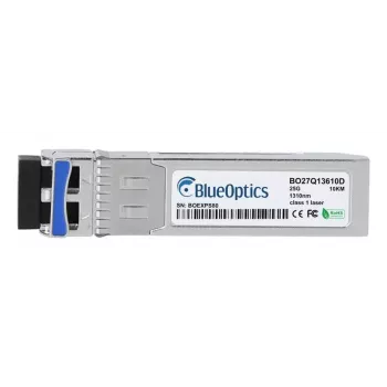 BlueOptics SFP-25G-LR-C-BO tinklo siųstuvas-imtuvas SFP28 25G LR vienmodis šviesolaidis LC aliuminis 20g
