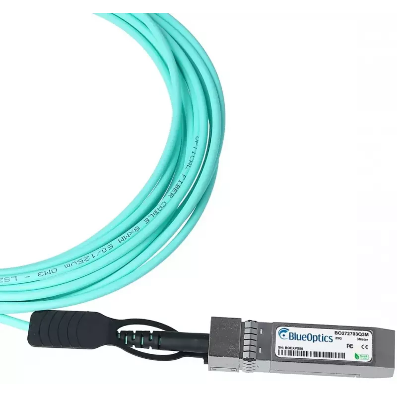 BlueOptics SFP28-AOC-3M-EN-BO aktyvus optinis kabelis InfiniBand / šviesolaidinis 3 m, kištukas/kištukas
