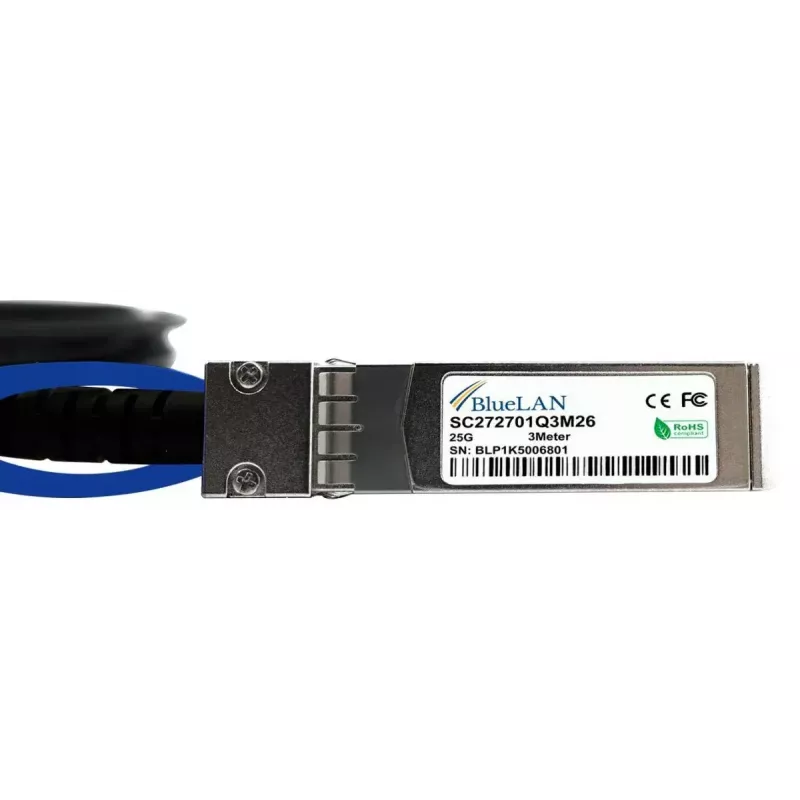 SFP28 DAC kabelis BlueOptics SFP28-DAC-0.5M-AT-BL 0,5 m Vyriškas/Vyriškas