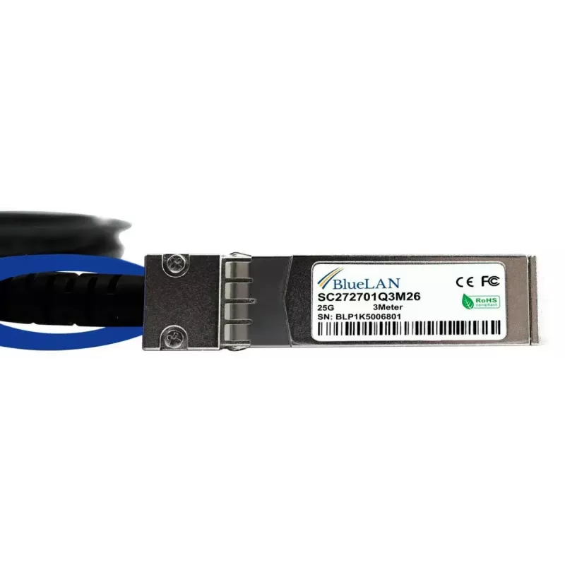 SFP28 DAC laidas BlueOptics SFP28-DAC-3M-AT-BL 3m Vyriškas/Vyriškas