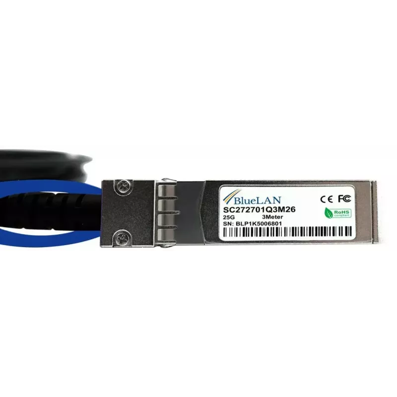 SFP28 DAC kabelis BlueOptics SFP28-DAC-3M-MR-BL 3m Vyriškas/Vyriškas