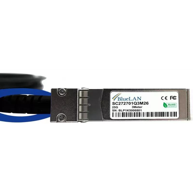 SFP28 DAC kabelis BlueOptics SFP28-DAC-3M-PS-BL 3m Vyriškas/Vyriškas
