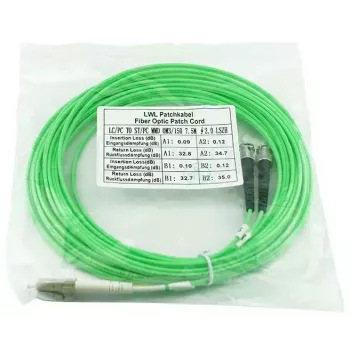 Skaidulinis optinis kabelis BlueOptics SFP3133GU5MK LC ST OM5 5 m Aqua