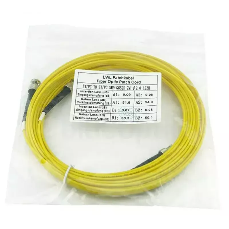Skaidulinis optinis kabelis BlueOptics SFP3333BU7.5MK 7,5 m ST Geltonas