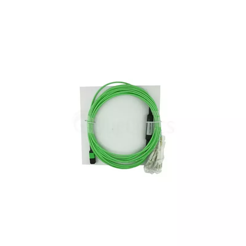 Šviesolaidinis kabelis BlueOptics SFP5141GU5MKB MPO 4x LC OM5 5m Lime