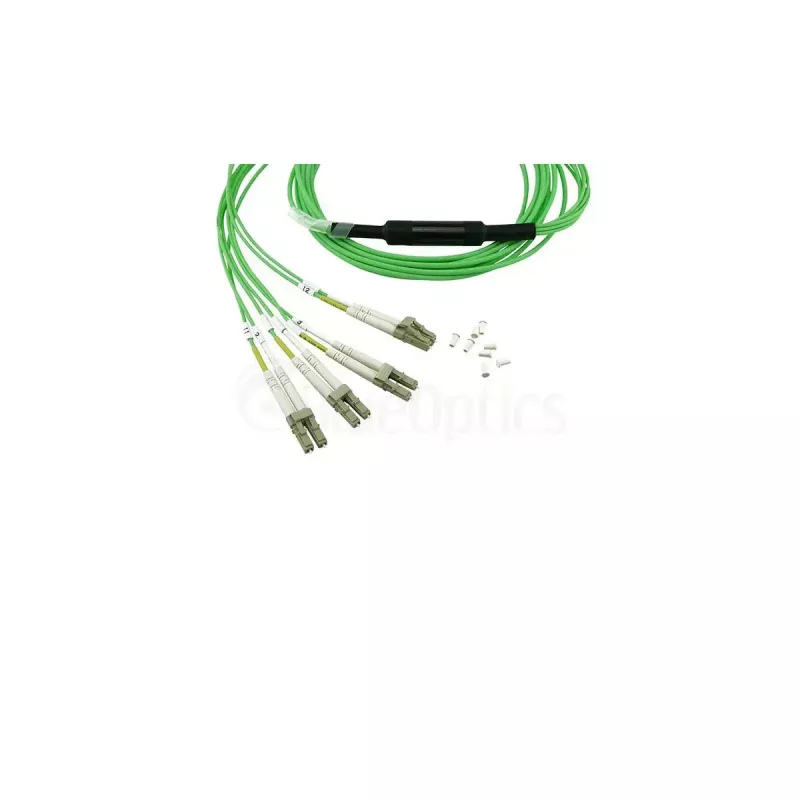 Šviesolaidinis kabelis BlueOptics SFP5141GU5MKB MPO 4x LC OM5 5m Lime