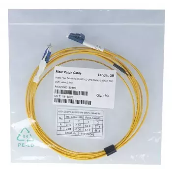 Skaidulinis optinis kabelis BlueOptics SFP9131BU1MK CS LC OS2 1 m Geltonas