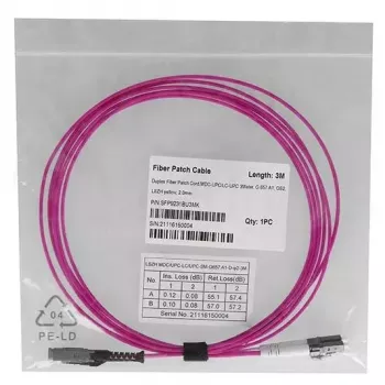 Skaidulinis optinis kabelis BlueOptics SFP9231FU0.5MK MDC LC OM4 0,5 m Aqua