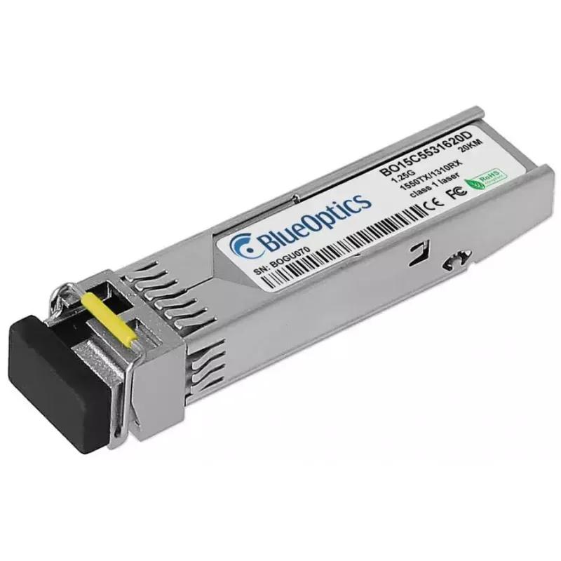 BlueOptics SFP-BXD53-20KM-QN-BO tinklo siųstuvas-imtuvas, šviesolaidinis, 1250 Mbit/s