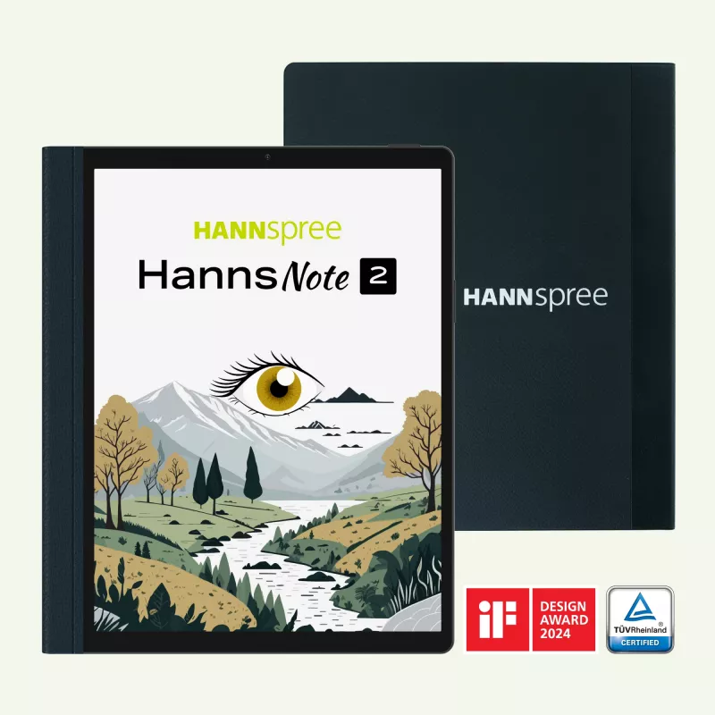 Hannspree HannsNote2 el. knygų skaitytuvė su liečiamuoju ekranu 64 GB Wi-Fi Juoda