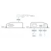ATEN 1 prievado RS-232 saugus įrenginių serveris su PoE, 10/100Base-T(X), 210 g