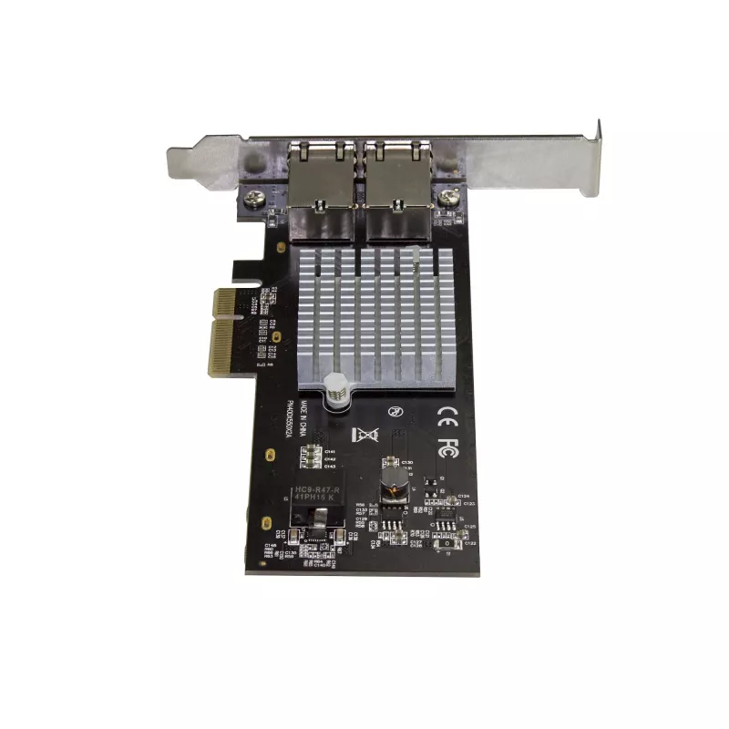 StarTech.com Dviejų prievadų 10G PCIe tinklo adapterio kortelė - Intel-X550AT 10GBASE-T ir NBASE-T PCI Express tinklo sąsajos adapteris 10/5/2.5/1GbE kelių gigabitų Ethernet 5 greičių NIC LAN kortelė
