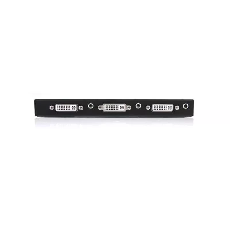 StarTech.com 2 prievadų DVI vaizdo skirstytuvas su garsu, DVI, 2x DVI, 1920 x 1200 pikselių, juodos spalvos, aliuminis, 10 m