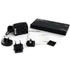 StarTech.com 2 prievadų DVI vaizdo skirstytuvas su garsu, DVI, 2x DVI, 1920 x 1200 pikselių, juodos spalvos, aliuminis, 10 m